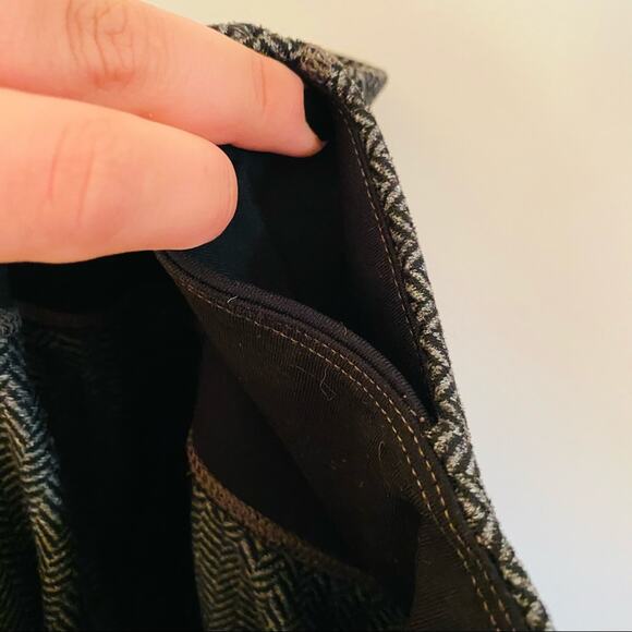 OLD NAVY ACTIVE Grey Black Go Dry Striped High Rise Ankle 7/8 Gym Leggings S - Picture 4 of 6